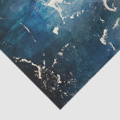 Elegant Blue en Gold Marble Tissuepapier (Detail)