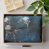 Elegant Blue en Gold Marble Tissuepapier (Geschenk)