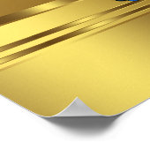 Elegant Blue en Gold Masquerade Party Banner Poster (Hoek)