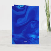 Elegant Blue en Gold Menorah Happy Hanukkah Feestdagen Kaart (Achterkant)