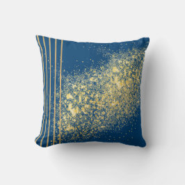 Elegant Blue en Gold Sierkussen