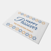 Elegant Blue en Gold Star van David Passover Deurmat (Schuin)