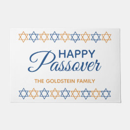 Elegant Blue en Gold Star van David Passover Deurmat