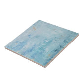 Elegant Blue en Gold Stone Tegeltje (Zijkant)