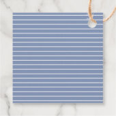 Elegant Blue en Lavender Gold Cross-Baby-baptisme Bedankjes Labels (Achterkant)