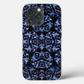 Elegant Blue en Paars Pearl Pattern Case-Mate iPhone Case (Achterkant)