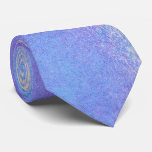 Elegant Blue en Paarse Waterverf   Necktie Stropdas