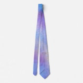 Elegant Blue en Paarse Waterverf | Necktie Stropdas (Achterkant)