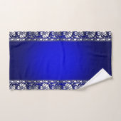 Elegant Blue en Silver Bad Handdoek (Handdoek)