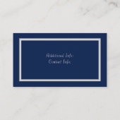 Elegant Blue en Silver Loyalty Kaart 2 (Achterkant)