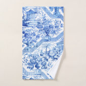 Elegant  Blue en White Chinoiserie Bad Handdoek (Handdoek)