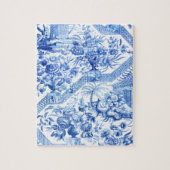 Elegant Blue en White Chinoiserie Legpuzzel (Verticaal)