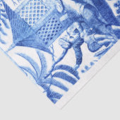 Elegant  Blue en White Chinoiserie Tissuepapier (Detail)