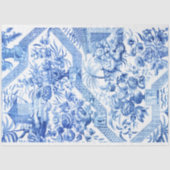 Elegant  Blue en White Chinoiserie Tissuepapier (Voorkant)