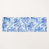 Elegant  Blue en White Chinoiserie Yogamat (Voorkant (horizontaal))