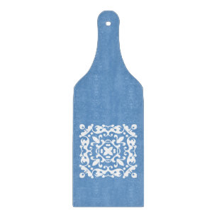 Elegant Blue en White Country Kitchen Snijplank