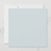 elegant blue en white floral bruiloft uitnodiging (Achterkant)