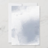 Elegant Blue en White Floral Vrijgezellenfeest Kaart (Achterkant)