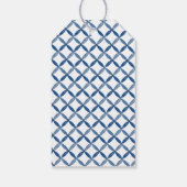 Elegant Blue en white Ginger Jar Gift labels Cadeaulabel (Achterkant)