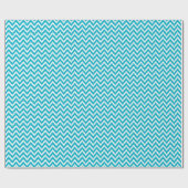 Elegant Blue en White Ikat Chevron Pattern Cadeaupapier (Vlak)