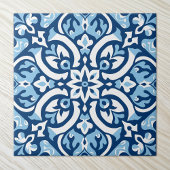 Elegant Blue en White Tegeltje