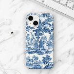 Elegant Blue en White Vintage French Toile Case-Mate iPhone Case<br><div class="desc">Het  historische 18e-eeuwse Franse blauwe en witte toile de jouy-ontwerp,  dat dames en heren in elegante tijdjurken onder bomen,  een meer en klassieke steenruïnes bevat.</div>