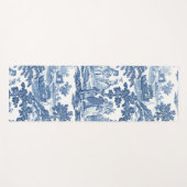 Elegant Blue en White Vintage French Toile Yogamat (Voorkant (horizontaal))