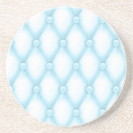 Elegant Blue en White Zandsteen Onderzetter (Voorkant)