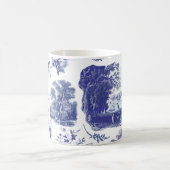 Elegant  Blue English country pastoral Koffiemok (Center)