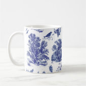 Elegant  Blue English country pastoral Koffiemok (Links)