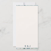 Elegant Blue Eucalyptus Watercolor Botanical (Achterkant)