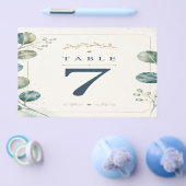 Elegant Blue Eucalyptus Watercolor Flyer (Enkel)