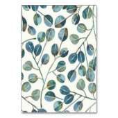 Elegant Blue Eucalyptus Watercolor Kaart (Achterkant)