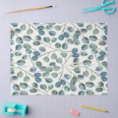 Elegant Blue Eucalyptus Watercolor Tissuepapier (Craft)