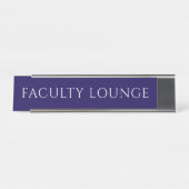 Elegant Blue Faculty Room Name Plate Bureau Naambordje (Voorkant)