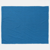 Elegant Blue Faux Leather  look Fleece Deken (Voorkant (Horizontaal))
