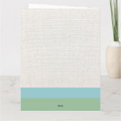 Elegant Blue Field Flowers Waterverf Bedankkaart (Achterkant)