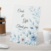Elegant Blue Floral Cards & Gifts  Reclamebord Met Voetstuk (Insitu)
