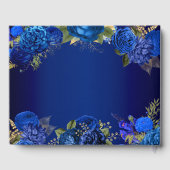 Elegant Blue Floral Diamond Tiara Quinceanera Gastenboek (Achterkant)