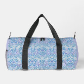 Elegant Blue Floral Pattern Plunjezak (Achterkant)