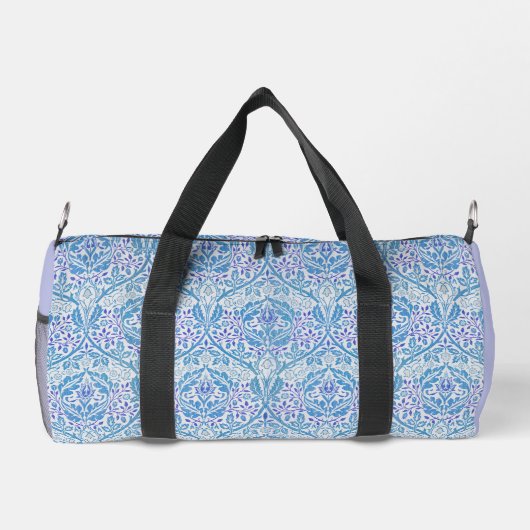 Elegant Blue Floral Pattern Plunjezak (Achterkant)
