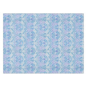 Elegant Blue Floral Pattern Tafelkleed (Voorkant (Horizontaal))