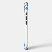 Elegant Blue Floral Personalized  Case-Mate iPhone Case (Achterkant / Links)