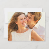 Elegant Blue Floral Save the Date Card Photo (Achterkant)