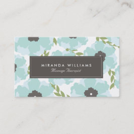 Elegant Blue Floral Visitekaartjes - Groupon