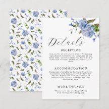 Elegant Blue Floral Wedding