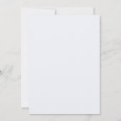 Elegant Blue Floral Wedding Invitation Kaart (Achterkant)