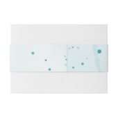 Elegant Blue Flower Afstuderen gepersonaliseerd Uitnodigingen Wikkel (Achterkant Voorbeeld)