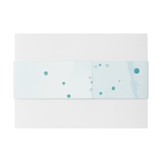 Elegant Blue Flower Afstuderen gepersonaliseerd Uitnodigingen Wikkel (Achterkant Voorbeeld)