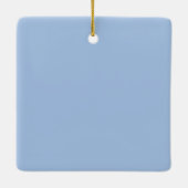 Elegant Blue Flower Lotus Mandala Lily Chinoiserie Keramisch Ornament (Achterkant)